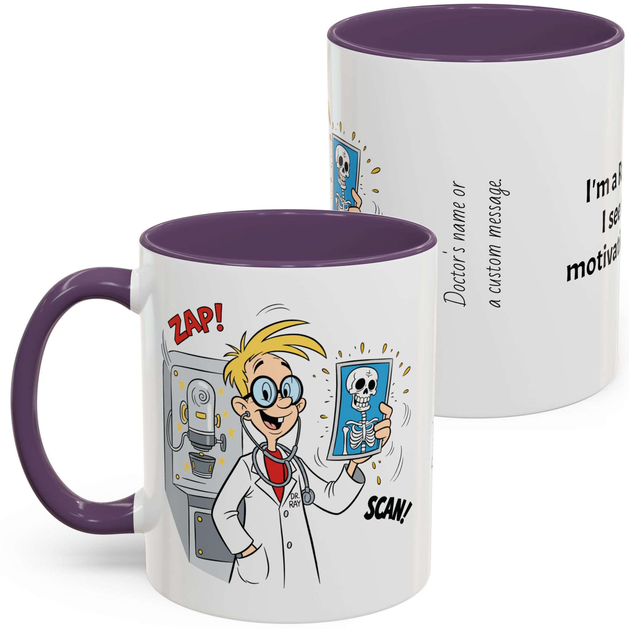 Personalized Doctor Mugs by Specialty - 11 oz & 15 oz; BW & Color