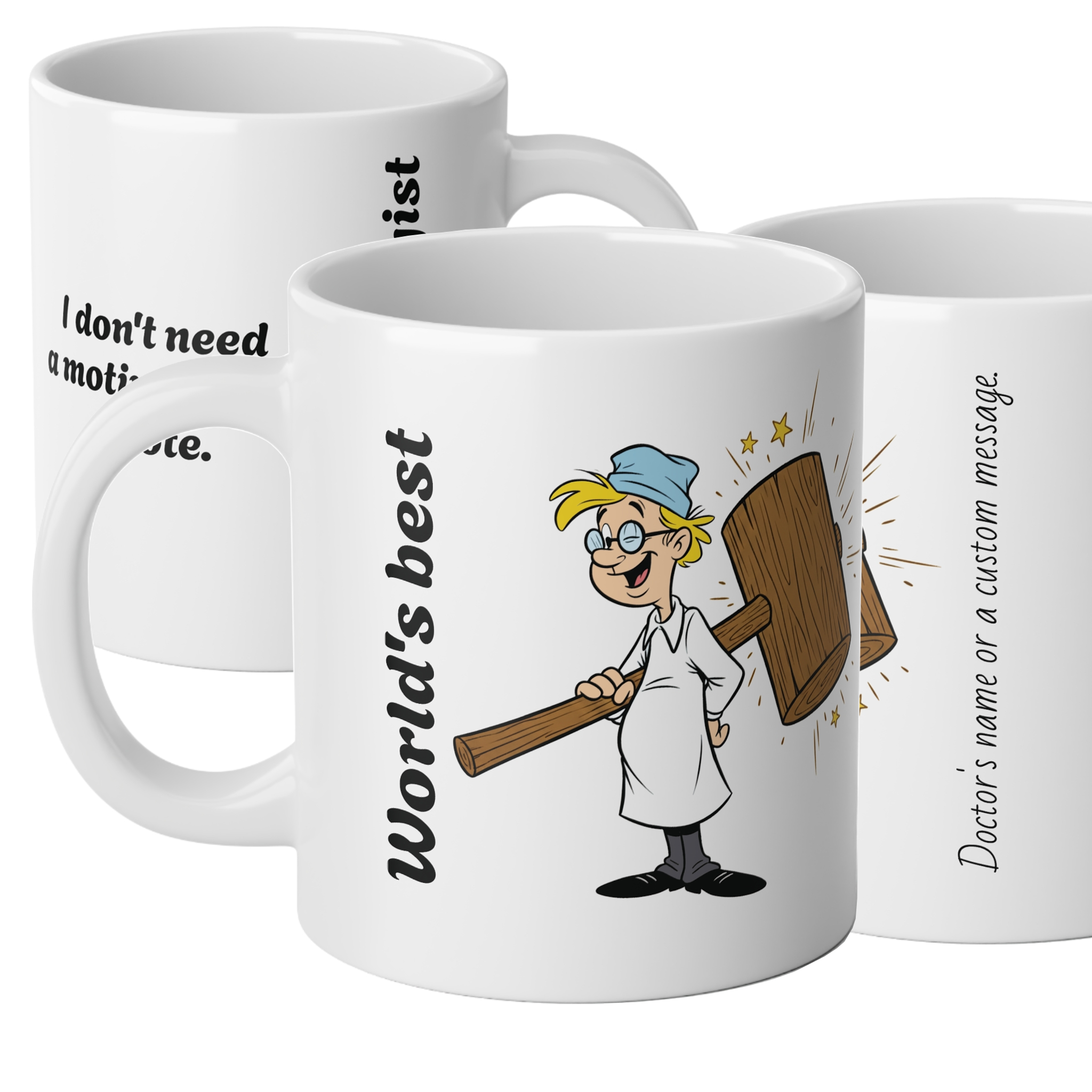 Personalized Doctor Mugs by Specialty - 20 oz