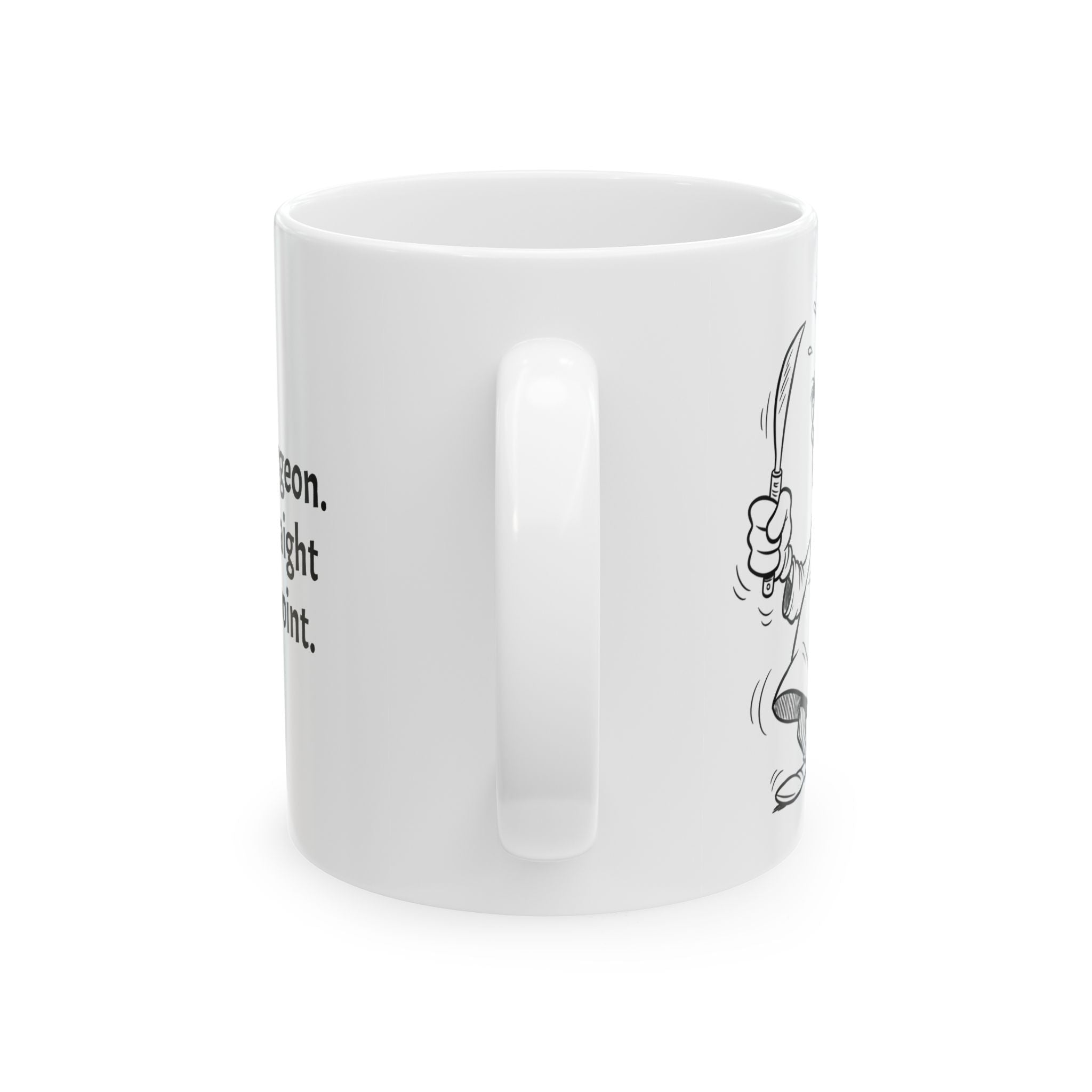 Funny Surgeon Coffee Mug - Surgery Doctor Gift - Operating Room Specialist White Ceramic Medical Humor Cup, 11oz & 15oz