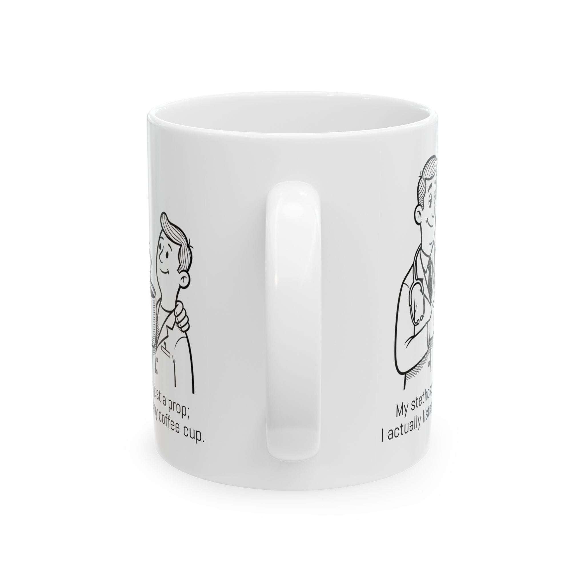 Funny Resident Doctor Coffee Mug - Medical Residency Gift - "Hospital Resident" White Ceramic Medical Humor Cup, 11oz & 15oz