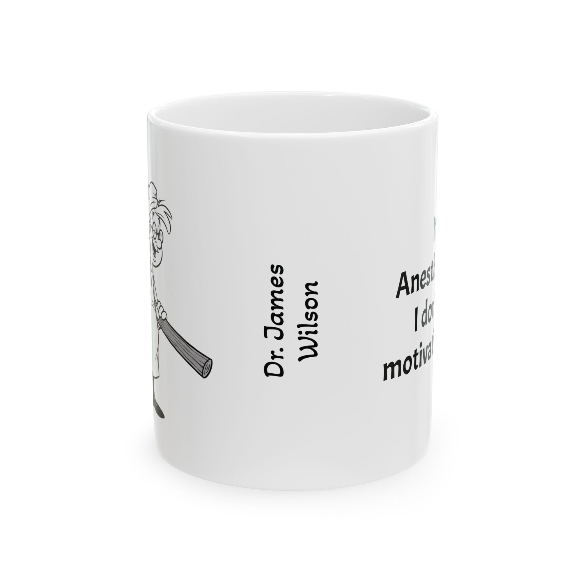 Funny Anesthesiologist Coffee Mug - Anesthesiology Doctor Gift - Gas Man/Woman White Ceramic Medical Humor Cup, 11oz & 15oz