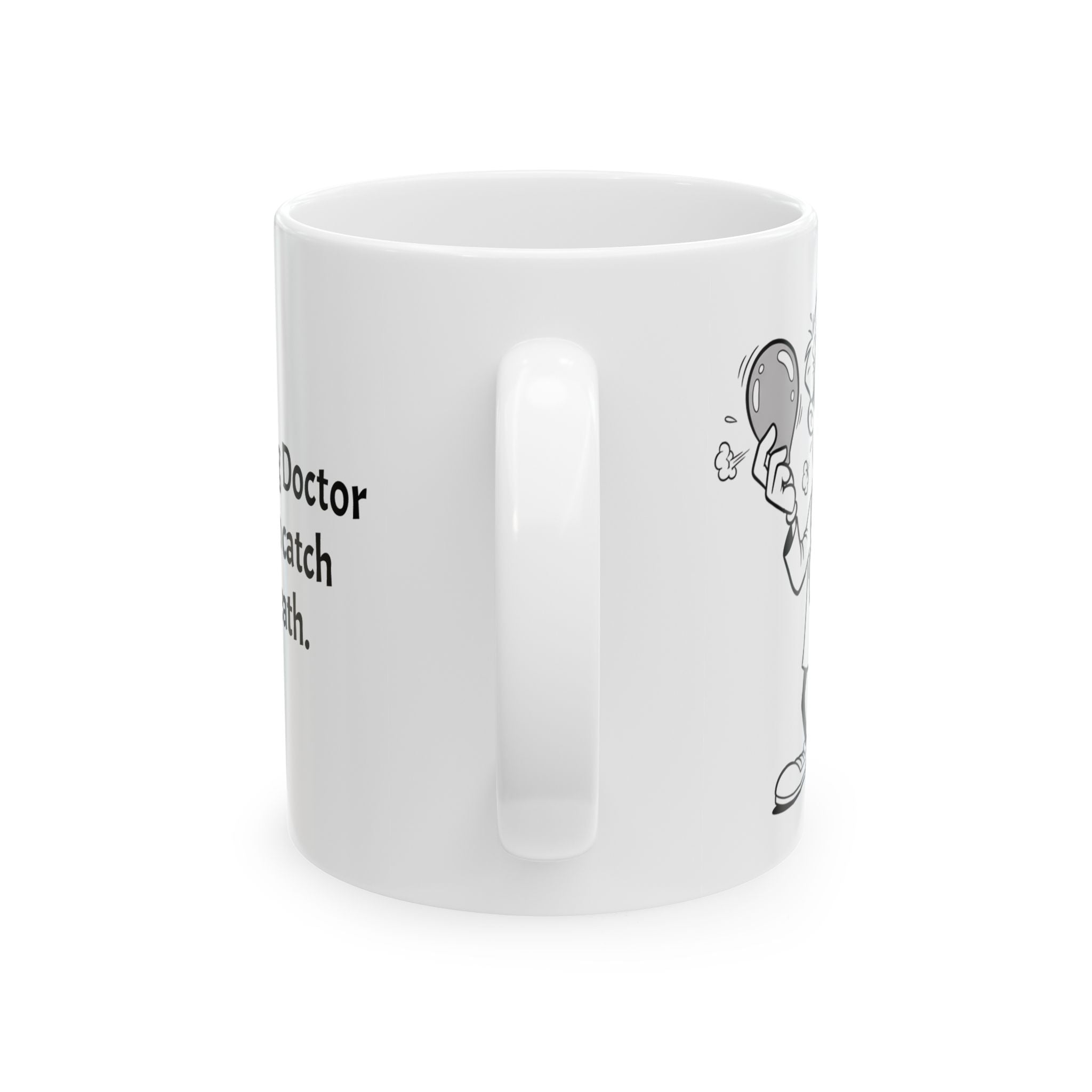 Funny Pulmonologist Coffee Mug - Lung Doctor Gift - White Ceramic Medical Humor Cup, 11oz & 15oz