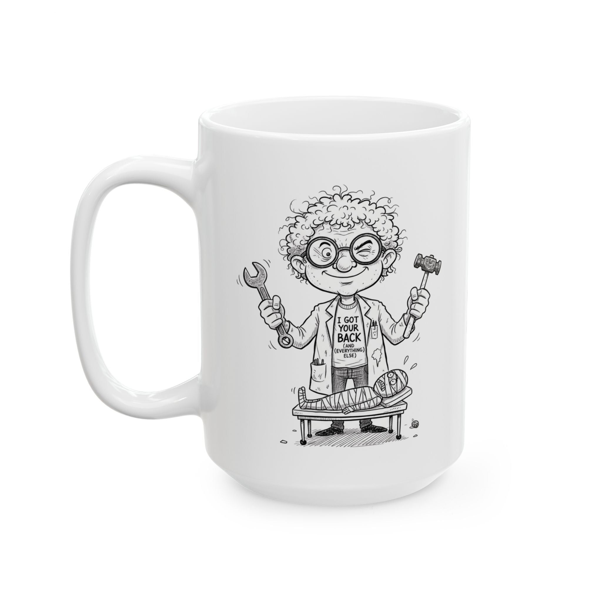 Funny Orthopedist Coffee Mug - Orthopedic Surgeon Gift - Bone Doctor White Ceramic Medical Humor Cup, 11oz & 15oz