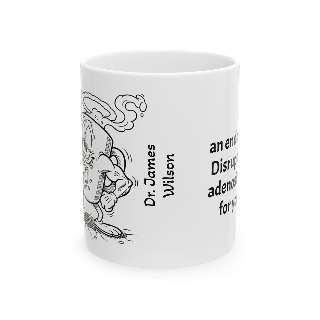 Funny Endocrinologist Coffee Mug - Endocrinology Doctor Gift - Hormone Specialist White Ceramic Medical Humor Cup, 11oz & 15oz