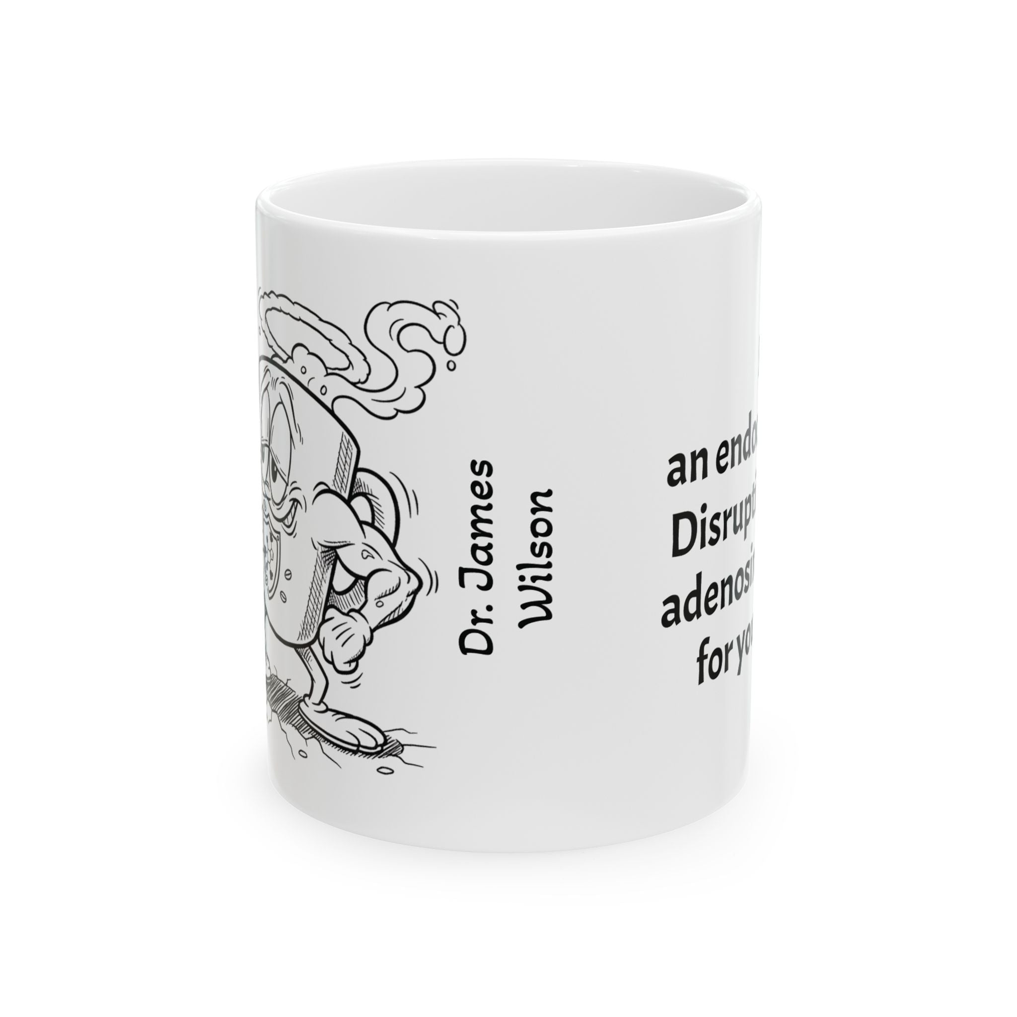 Funny Endocrinologist Coffee Mug - Endocrinology Doctor Gift - Hormone Specialist White Ceramic Medical Humor Cup, 11oz & 15oz