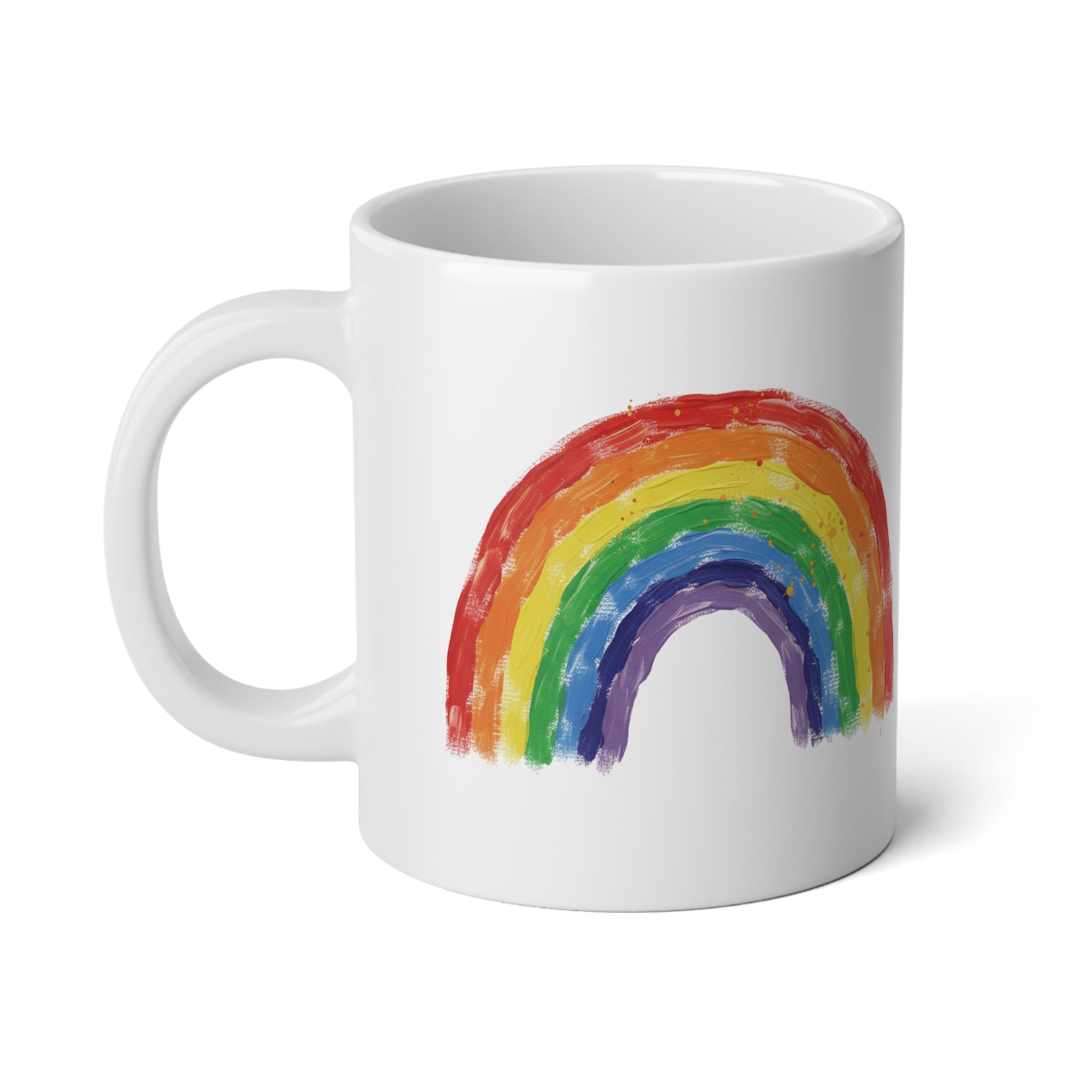 "My hero in a white coat." Personalized 20oz Big Minimalist Doctor Mug - Huge Heart Coffee Cup -  Appreciation Gift for Physicians