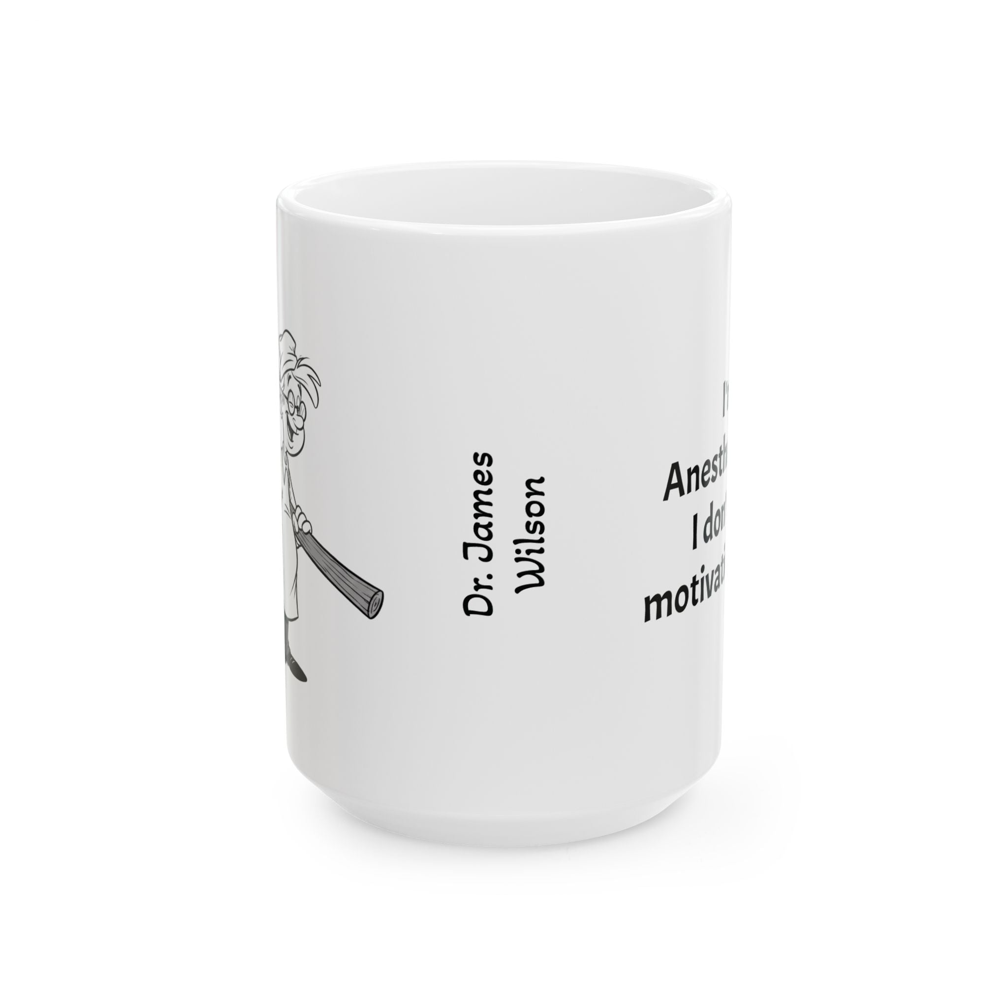 Funny Anesthesiologist Coffee Mug - Anesthesiology Doctor Gift - Gas Man/Woman White Ceramic Medical Humor Cup, 11oz & 15oz