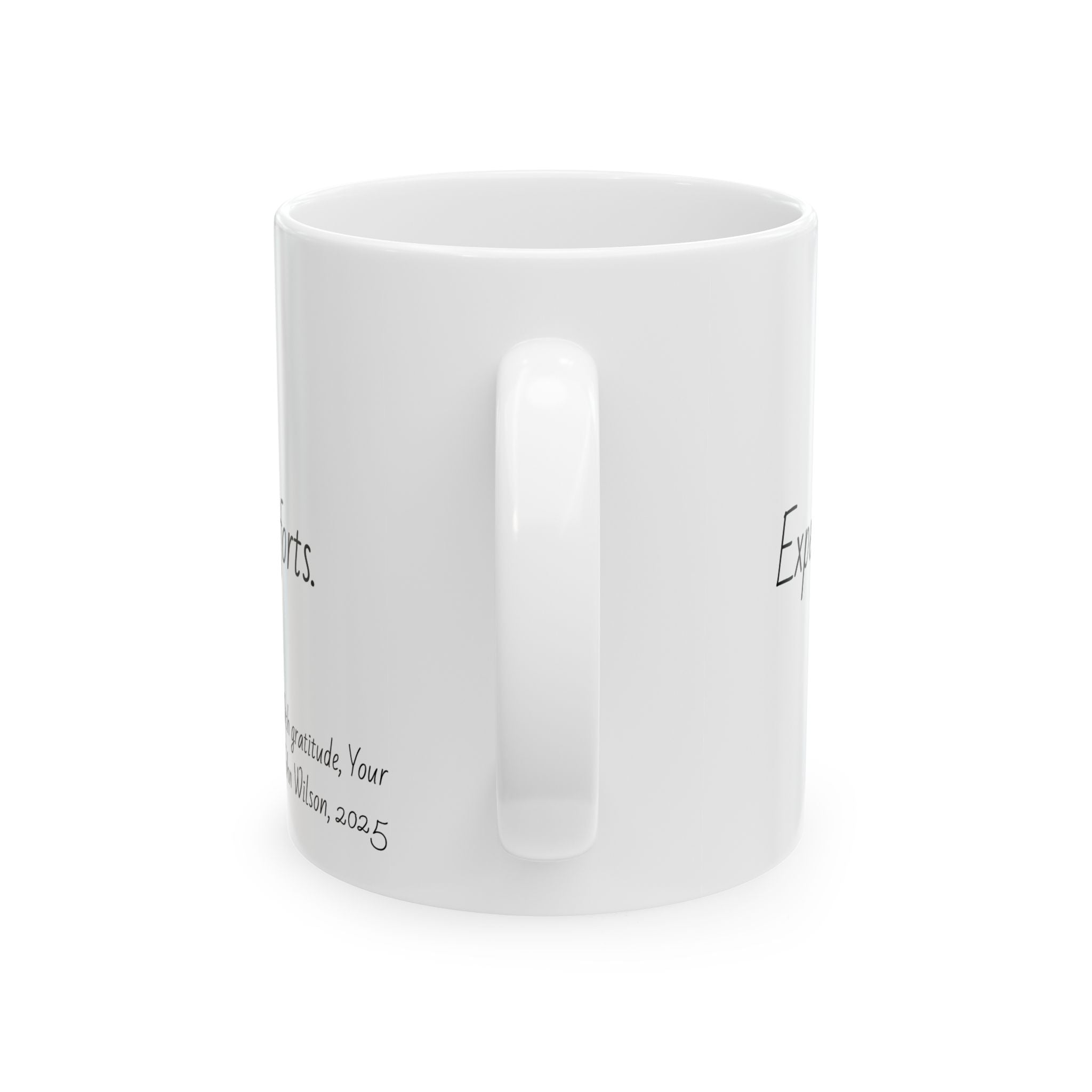 "Expertise that heals, kindness that comforts." Personalized Doctor Mug - Minimalist Ceramic Coffee Cup for Medical Professionals with quote, wishes, 11oz & 15oz