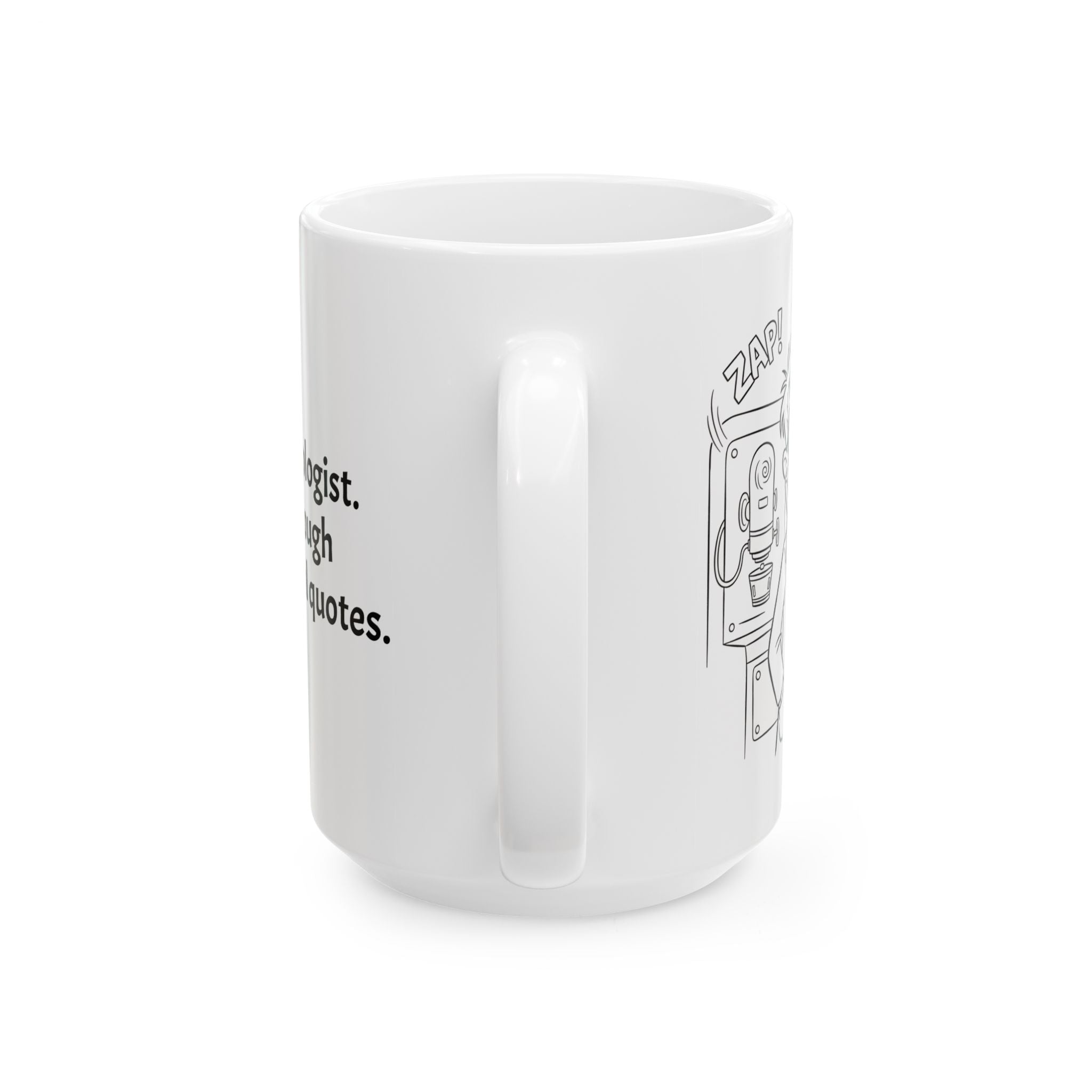 Funny Radiologist Coffee Mug - Radiology Doctor Gift - "The Invisible Doctor" White Ceramic Medical Humor Cup, 11oz & 15oz
