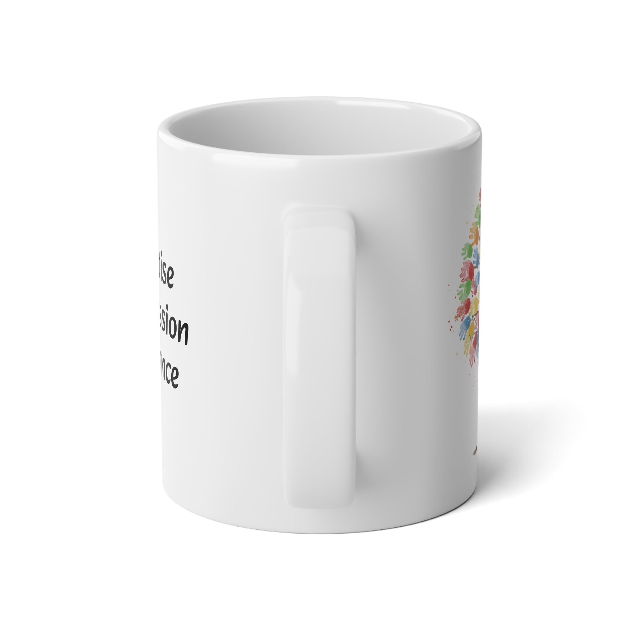 "Expertise Compassion Excellence" Tree of Life 20oz Mug - Professional Medical & Healthcare Gift - Inspirational Physician Oversized Ceramic Cup, 20oz