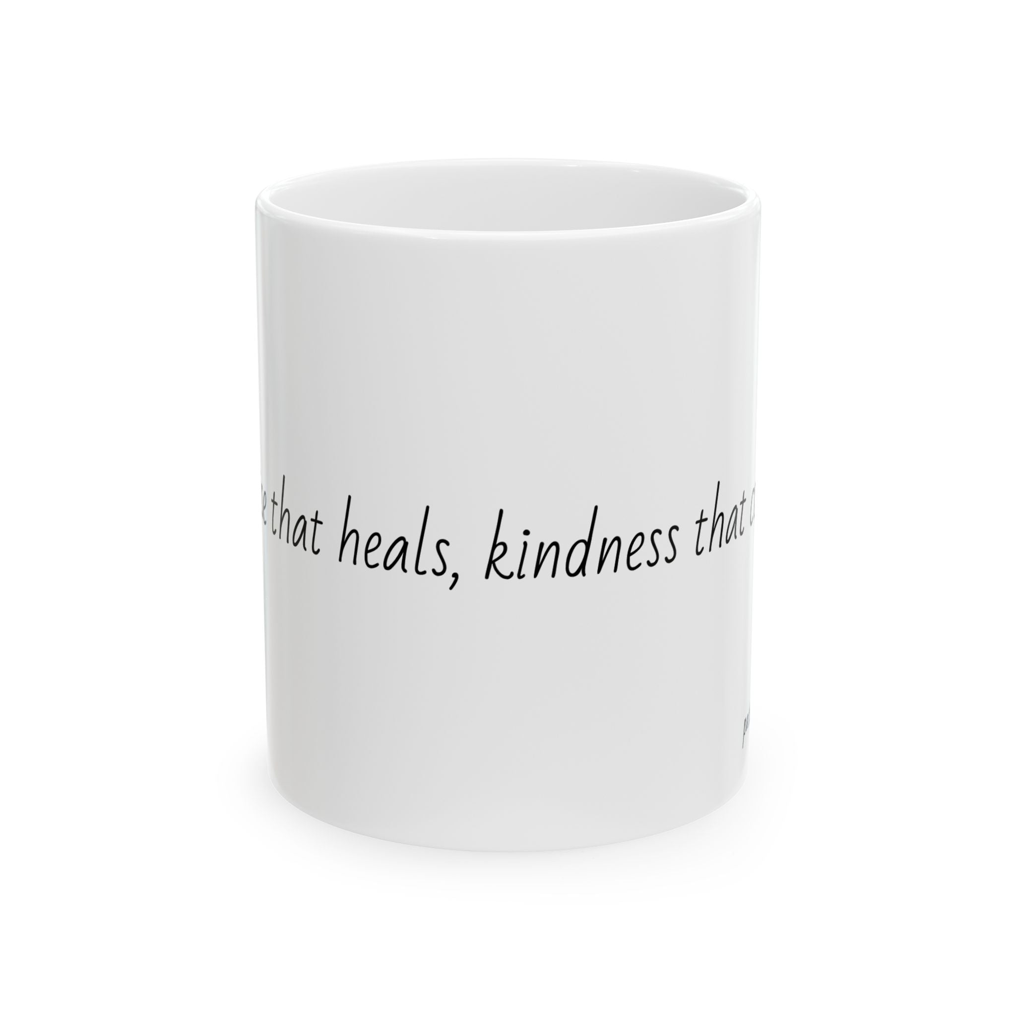 "Expertise that heals, kindness that comforts." Personalized Doctor Mug - Minimalist Ceramic Coffee Cup for Medical Professionals with quote, wishes, 11oz & 15oz