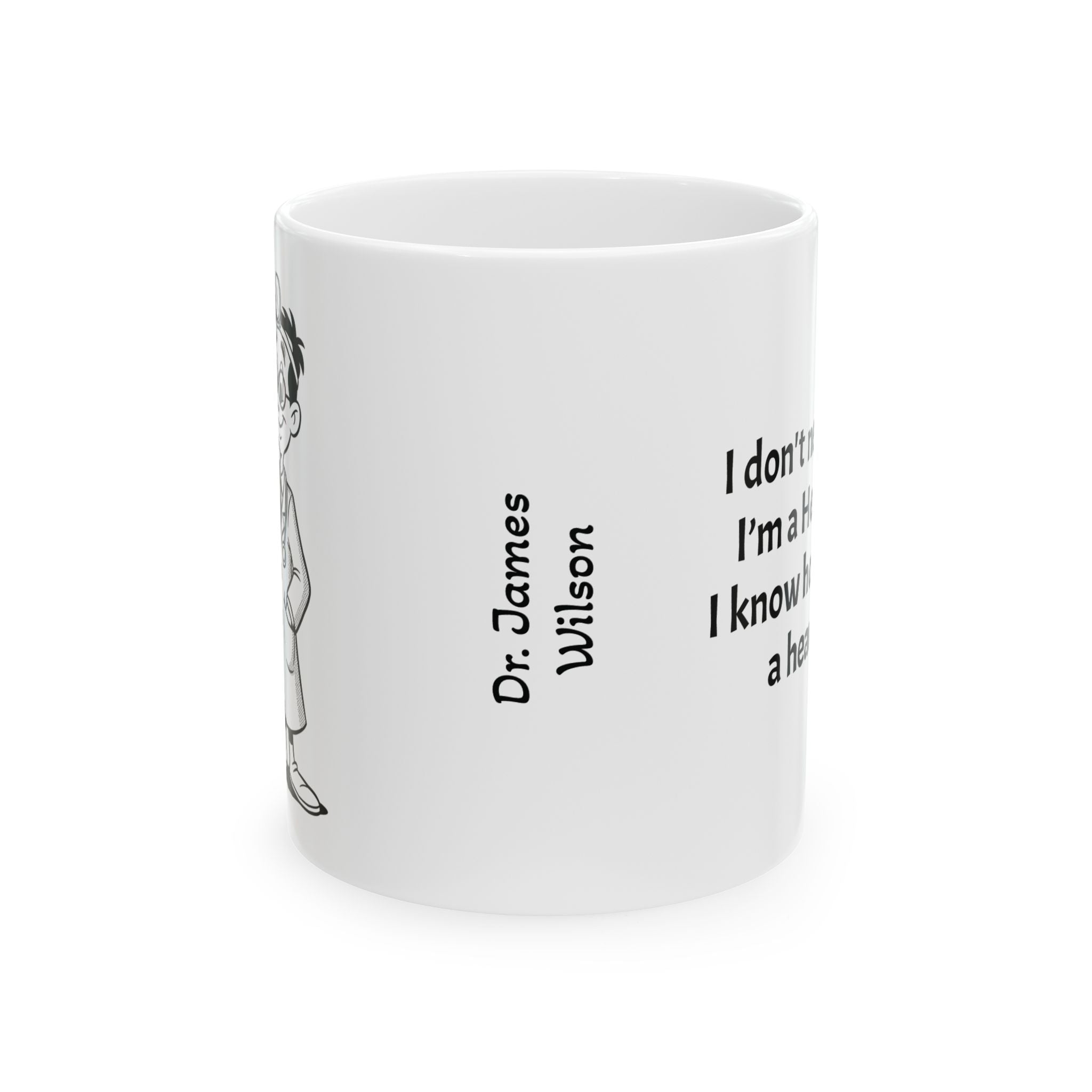 Funny Cardiologist Coffee Mug - Cardiology Doctor Gift - "Heart Specialist" White Ceramic Medical Humor Cup, 11oz & 15oz